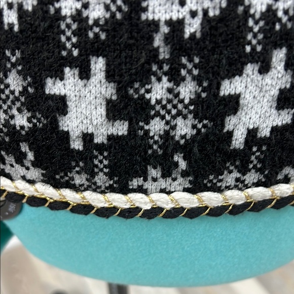 Black and White Tweed Blazer with Cropped Silhouette NWOT - Picture 3 of 5